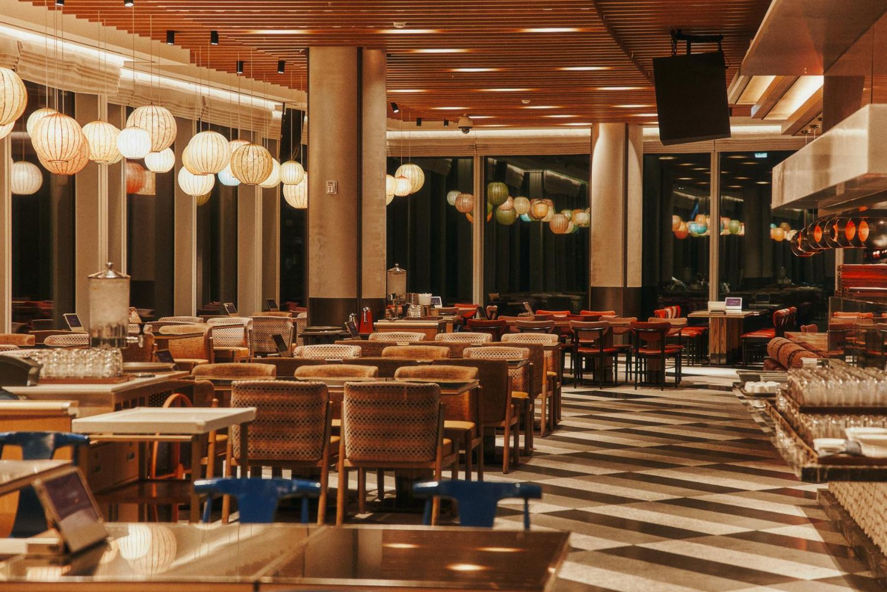 מלון Grand Hyatt ג'גו מראה חיצוני תמונה The interior of the restaurant